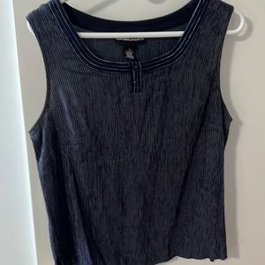 Women’s Norton McNaughton Navy Striped Blouse - Size Large